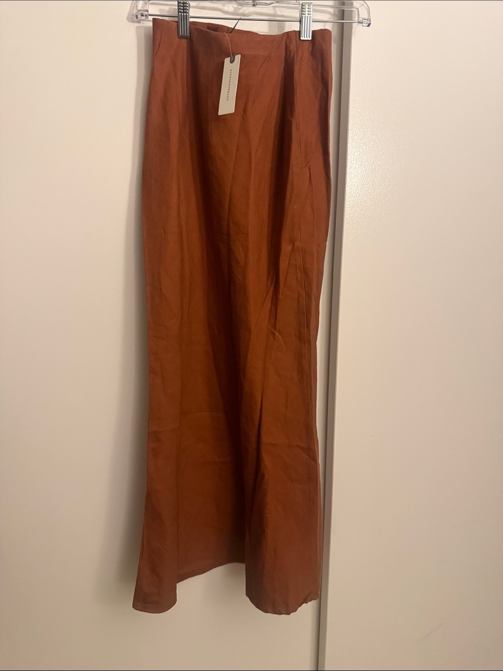 Anthropologie Burnt Orange Maxi Skirt